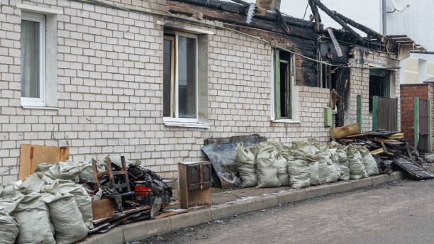Professional Fire Damage Removal technician working in Hobart, WI